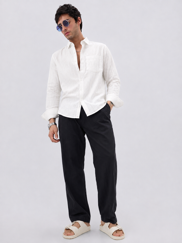 Light Black Line stripe Shirt