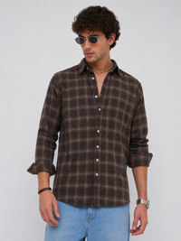 Brown Checks Shirt