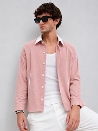 pink linen shaket