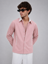 pink linen shaket