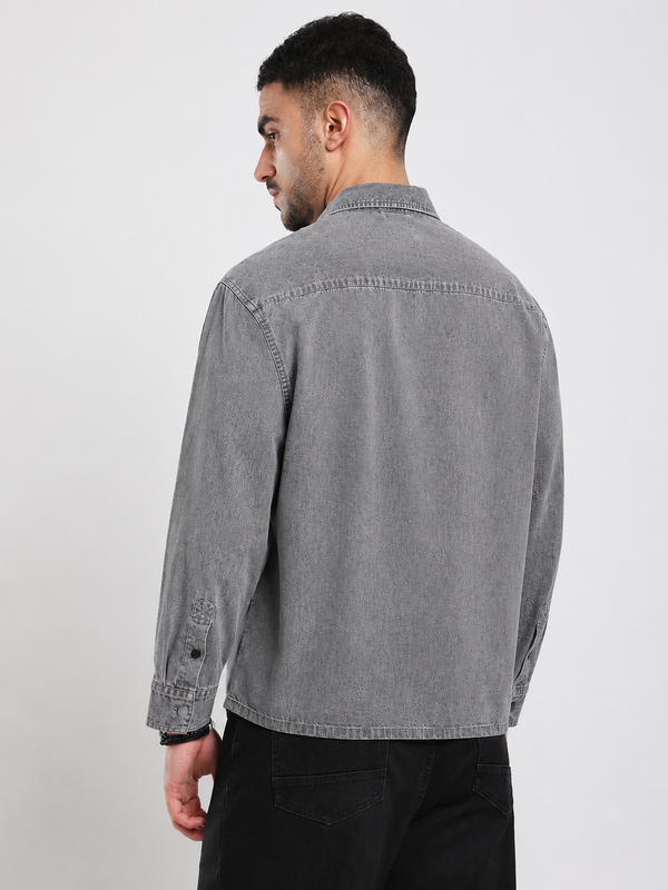 Grey Denim Shirt