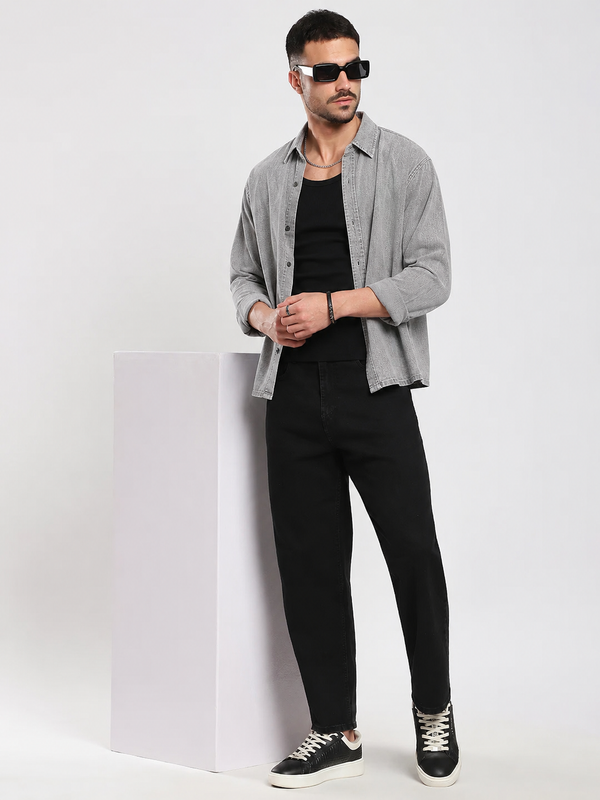 Grey Denim Shirt